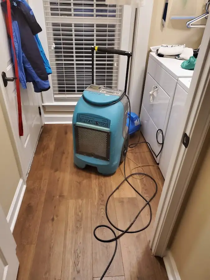 Commercial dehumidifier deployed for Flood Damage Cleanup in Waconia